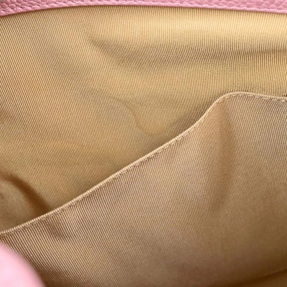 Chanel Pink Calfskin Petite Shopping Tote PST Chain Handbag 166447 - Picture 8 of 10